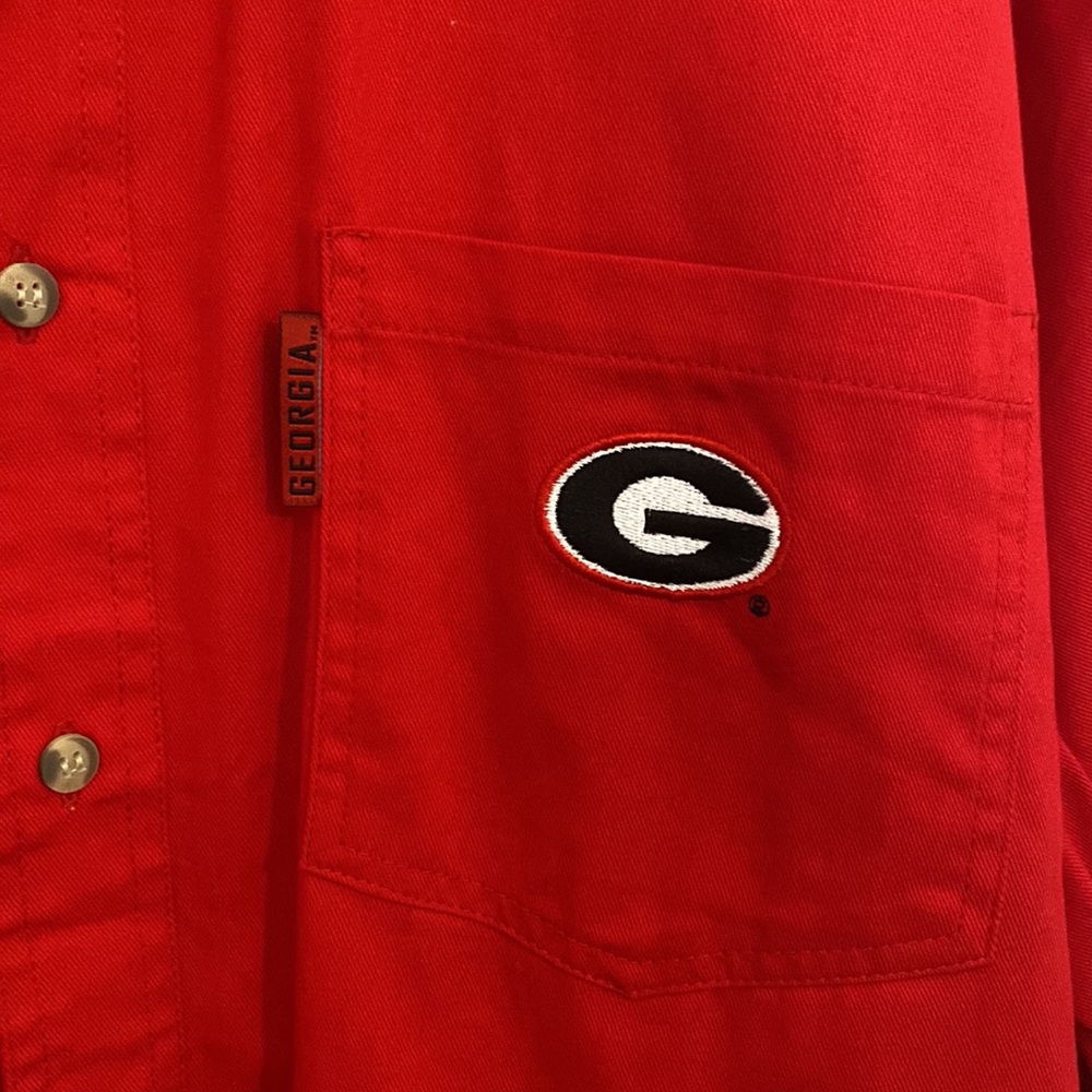 NWT - Red Oak - Collegiate licensed /Georgia -button down - Picture 3 of 14